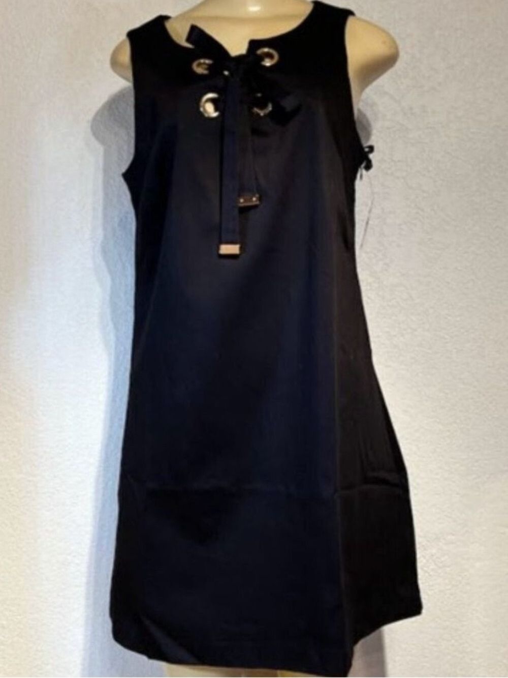 Jessica Simpson Black Lace-Up Mini Dress - Size 6 NWT